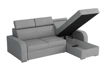 Lavona Divansofa Vendbar - Grå - Møbler - Sofaer - Sovesofaer