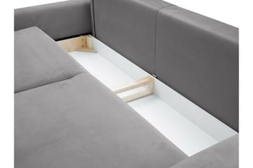 Laytown 2-seter Sovesofa 140x200 cm med Oppbevaring i Fløyel - Gul - Møbler - Sofaer - Sovesofaer