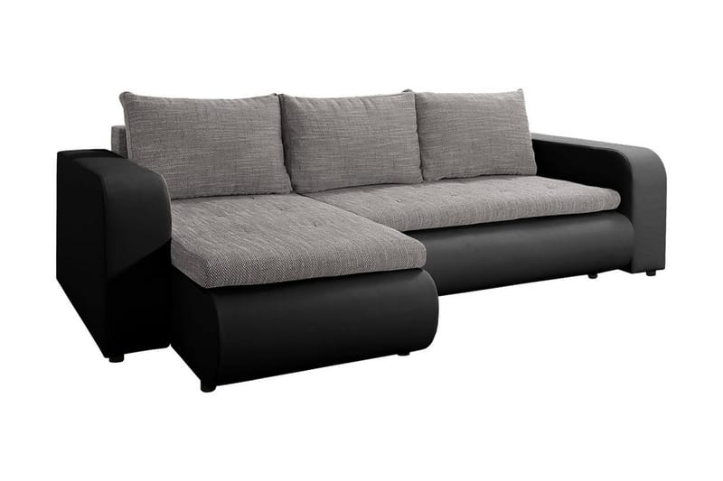 Lecanto Hjørnesovesofa - Grå - Sovesofaer - Sovesofa divan - Skinnsofaer