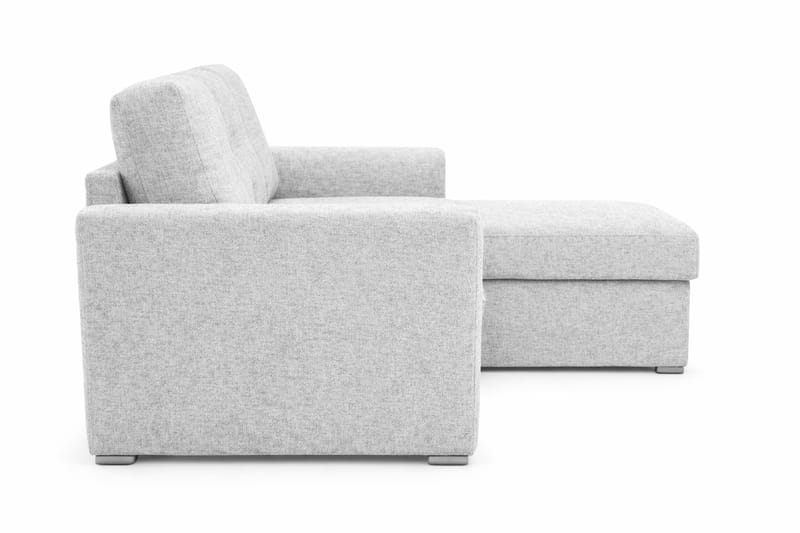 Leia 3-seters vendbar Sovesofa med sjeselong og oppbevaring - Beige - Møbler - Sofaer - Sovesofaer