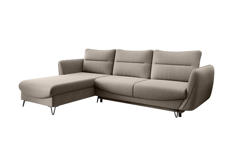 Lence Sovesofa m. Divan Oppbevaring - Beige - Sovesofaer - Sovesofa divan