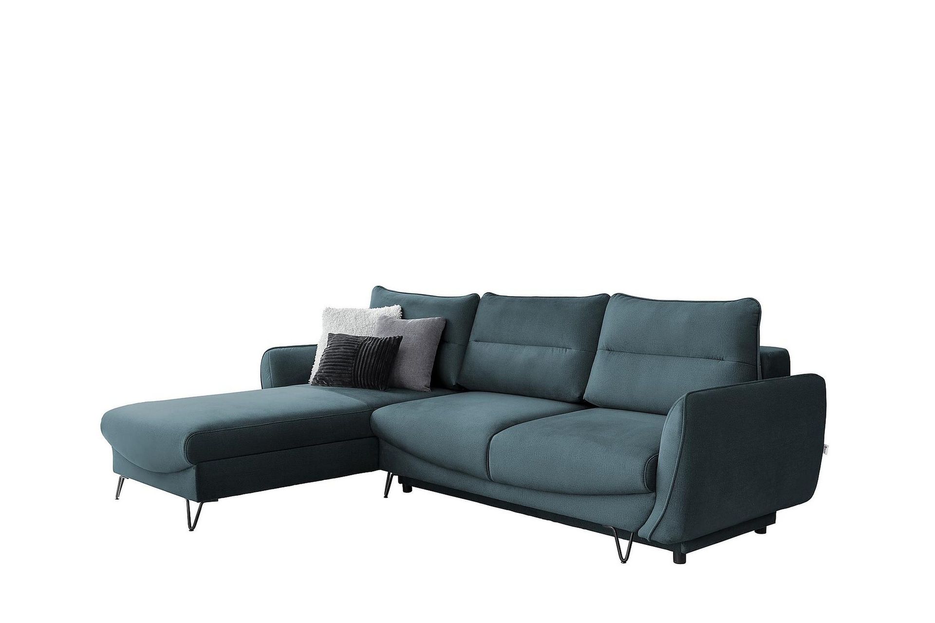 Lence Sovesofa m. Divan Oppbevaring - Blå/Grønn/Grå