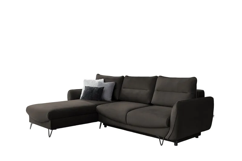 Lence Sovesofa m. Divan Oppbevaring - Brun - Møbler - Sofaer - Sovesofaer