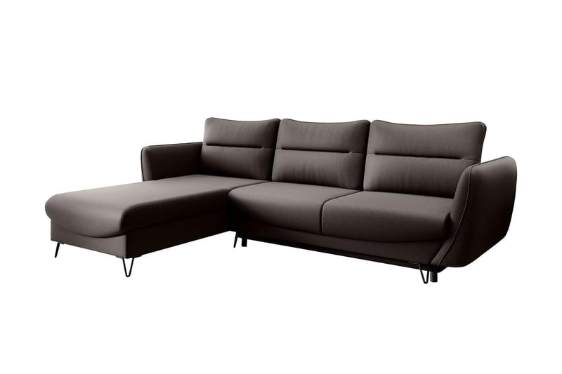 Lence Sovesofa m. Divan Oppbevaring - Brun - Møbler - Sofaer - Sovesofaer