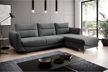 Lence Sovesofa m. Divan Oppbevaring - Grå - Møbler - Sofaer - Sovesofaer