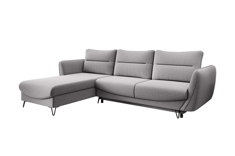 Lence Sovesofa m. Divan Oppbevaring - Lysegrå - Møbler - Sofaer - Sovesofaer