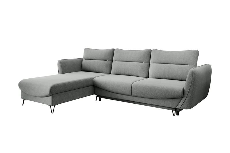 Lence Sovesofa m. Divan Oppbevaring - Lysegrå - Møbler - Sofaer - Sovesofaer