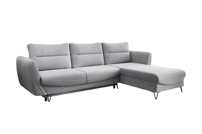Lence Sovesofa m. Divan Oppbevaring - Lysegrå - Møbler - Sofaer - Sovesofaer
