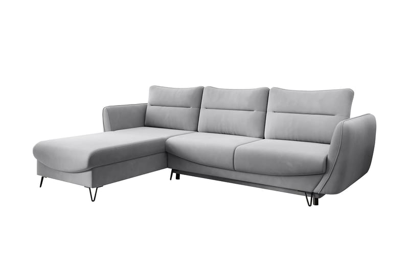 Lence Sovesofa m. Divan Oppbevaring - Lysegrå - Møbler - Sofaer - Sovesofaer