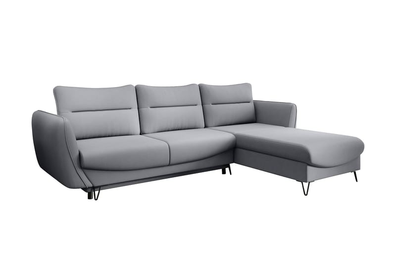 Lence Sovesofa m. Divan Oppbevaring - Lysegrå - Møbler - Sofaer - Sovesofaer