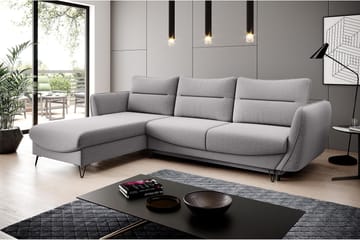 Lence Sovesofa m. Divan Oppbevaring - Lysegrå - Møbler - Sofaer - Sovesofaer