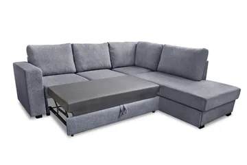 Leo Divansovesofa Høyre - Lysegrå - Møbler - Sofaer - Sovesofaer