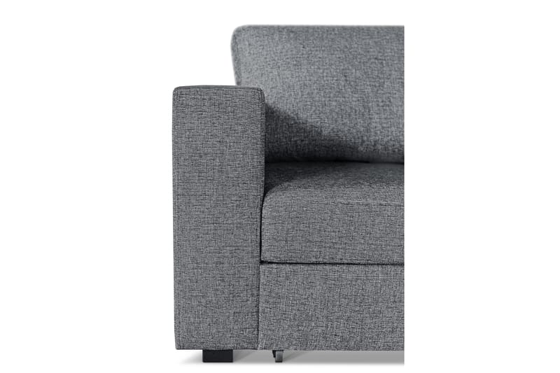 Leo Sovesofa 3-seter med Sjeselong Høyre - Grå - Møbler - Sofaer - Sovesofaer