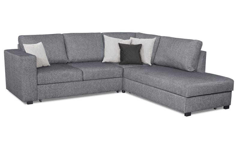 Leo Sovesofa 3-seter med Sjeselong Høyre - Grå - Møbler - Sofaer - Sovesofaer