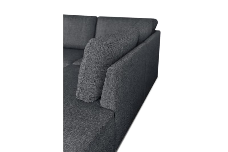 Leo Sovesofa 3-seter med Sjeselong Høyre - Mørkegrå - Møbler - Sofaer - Sovesofaer