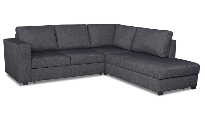 Leo Sovesofa 3-seter med Sjeselong Høyre - Mørkegrå - Møbler - Sofaer - Sovesofaer