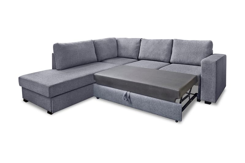 Leo Sovesofa 3-seter med Sjeselong Venstre - Lysegrå - Møbler - Sofaer - Sovesofaer