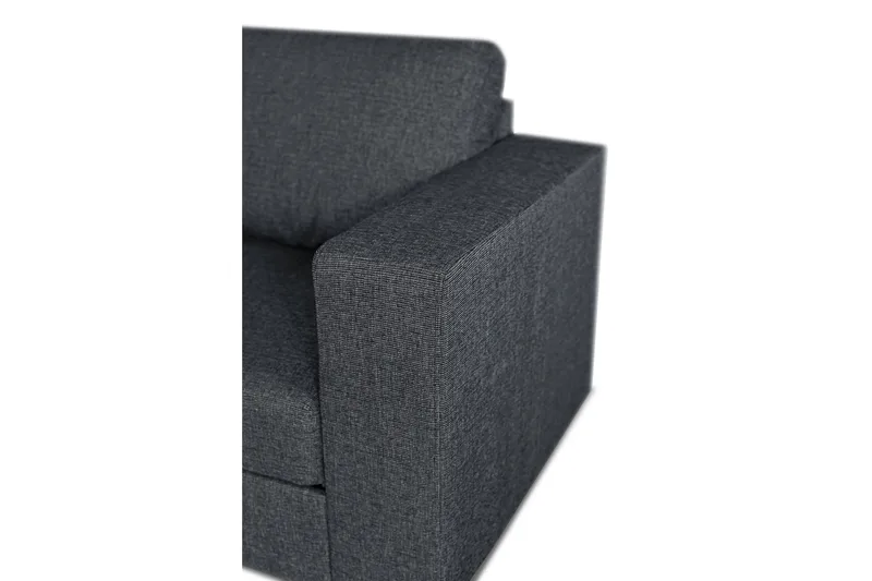 Leo Sovesofa 3-seter med Sjeselong Venstre - Mørkegrå - Møbler - Sofaer - Sovesofaer