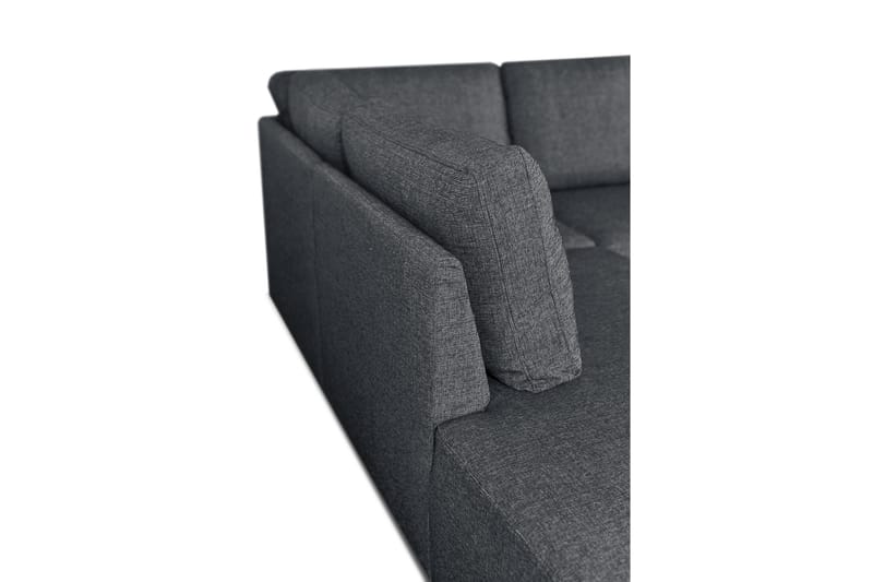 Leo Sovesofa 3-seter med Sjeselong Venstre - Mørkegrå - Møbler - Sofaer - Sovesofaer