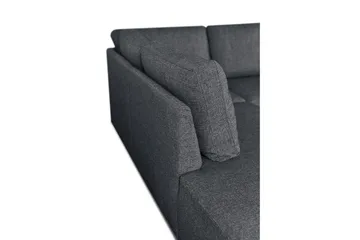 Leo Sovesofa 3-seter med Sjeselong Venstre - Mørkegrå - Møbler - Sofaer - Sovesofaer