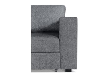 Leo Sovesofa 3-seter med Sjeselong Venstre - Mellomgrå - Møbler - Sofaer - Sovesofaer