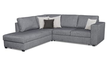 Leo Sovesofa 3-seter med Sjeselong Venstre - Mellomgrå - Møbler - Sofaer - Sovesofaer