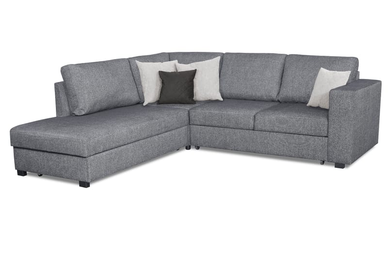 Leo Sovesofa 3-seter med Sjeselong Venstre - Mellomgrå - Møbler - Sofaer - Sovesofaer