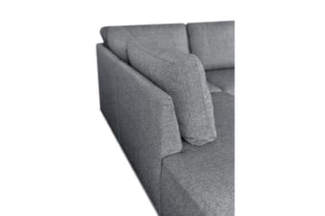 Leo Sovesofa 3-seter med Sjeselong Venstre - Mellomgrå - Møbler - Sofaer - Sovesofaer