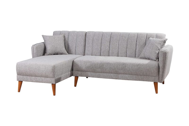 Lepinas Sovesofa med Divan Venstre, Grå/Natur