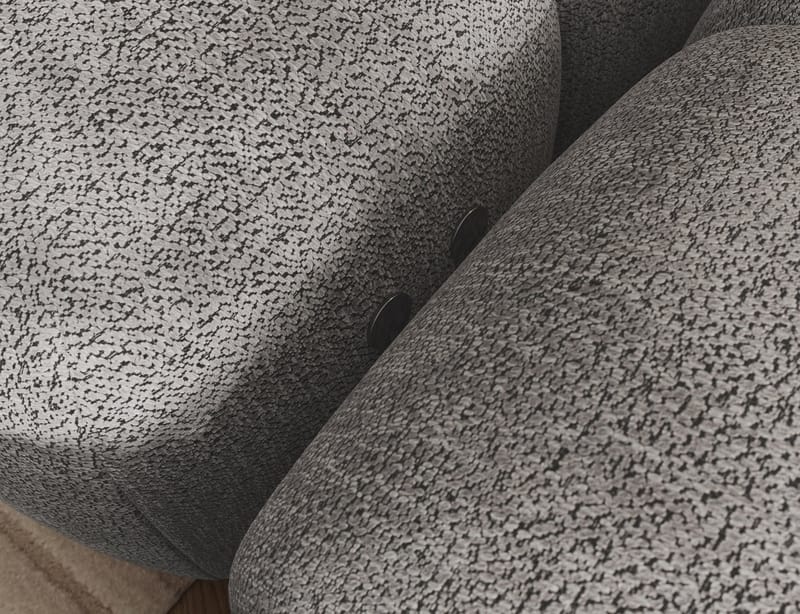 Levvi 3-seters boblete sovesofa med divan, høyre - Coralline 03 - Møbler - Sofaer - Sovesofaer
