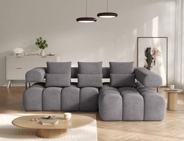 Levvi 3-seters boblete sovesofa med divan, høyre - Manhattan 03 - Møbler - Sofaer - Sovesofaer