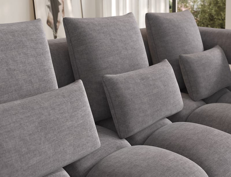 Levvi 3-seters boblete sovesofa med divan, høyre - Manhattan 03 - Møbler - Sofaer - Sovesofaer