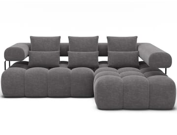 Levvi 3-seters boblete sovesofa med divan, høyre - Manhattan 03 - Møbler - Sofaer - Sovesofaer
