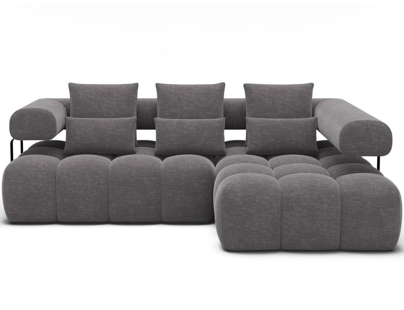 Levvi 3-seters boblete sovesofa med divan, høyre - Manhattan 03 - Møbler - Sofaer - Sovesofaer