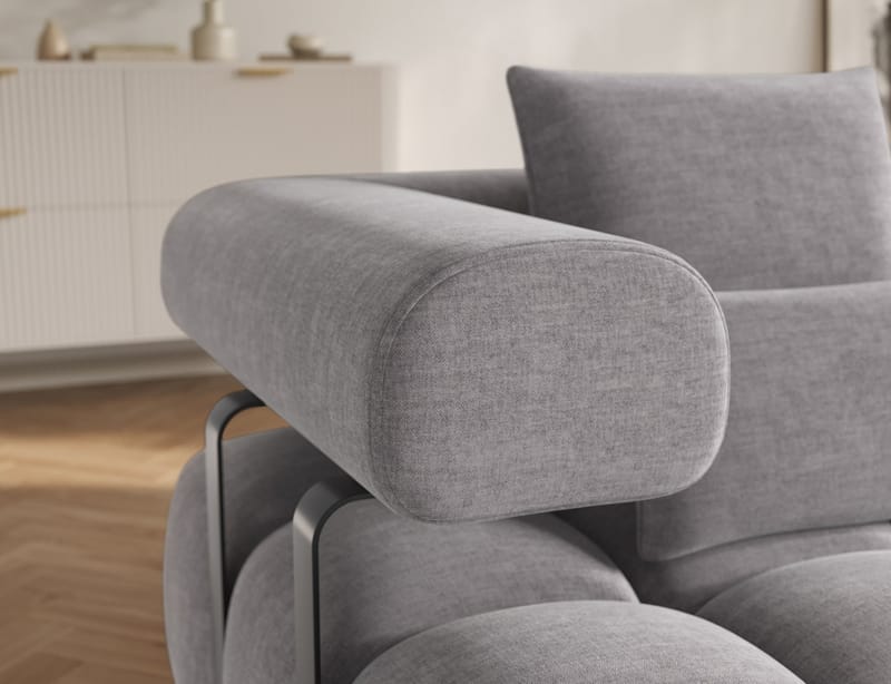 Levvi 3-seters boblete sovesofa med divan, høyre - Manhattan 03 - Møbler - Sofaer - Sovesofaer