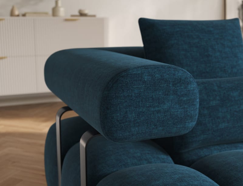 Levvi 3-seters boblete sovesofa med divan, høyre - Manhattan 40 - Møbler - Sofaer - Sovesofaer