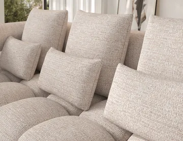 Levvi 3-seters Bubblig sovesofa med divan Venstre - Bazalt 18 - Møbler - Sofaer - Sovesofaer