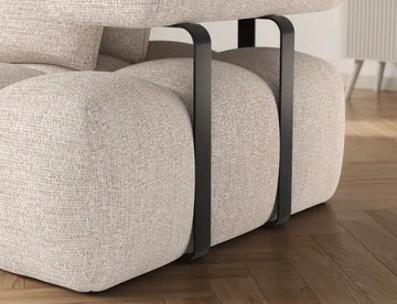 Levvi 3-seters Bubblig sovesofa med divan Venstre - Bazalt 18 - Møbler - Sofaer - Sovesofaer