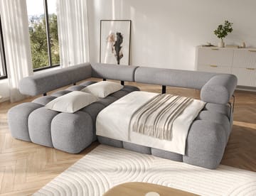 Levvi 3-seters Bubblig sovesofa med divan Venstre - Coralline 03 - Møbler - Sofaer - Sovesofaer