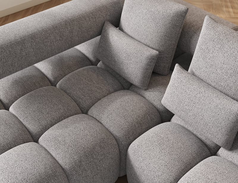Levvi 3-seters Bubblig sovesofa med divan Venstre - Coralline 03 - Møbler - Sofaer - Sovesofaer