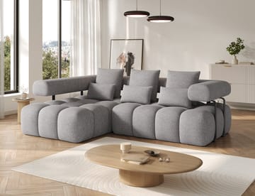 Levvi 3-seters Bubblig sovesofa med divan Venstre - Coralline 03 - Møbler - Sofaer - Sovesofaer