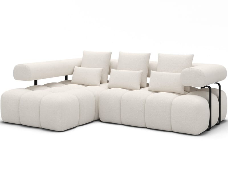Levvi 3-seters Bubblig sovesofa med divan Venstre, Jaffray 01