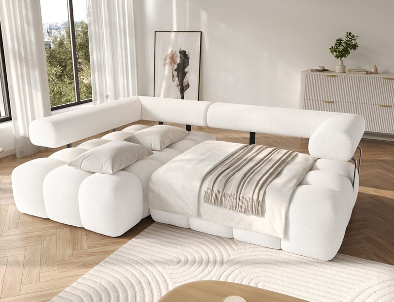 Levvi 3-seters Bubblig sovesofa med divan Venstre - Jaffray 01 - Møbler - Sofaer - Sovesofaer