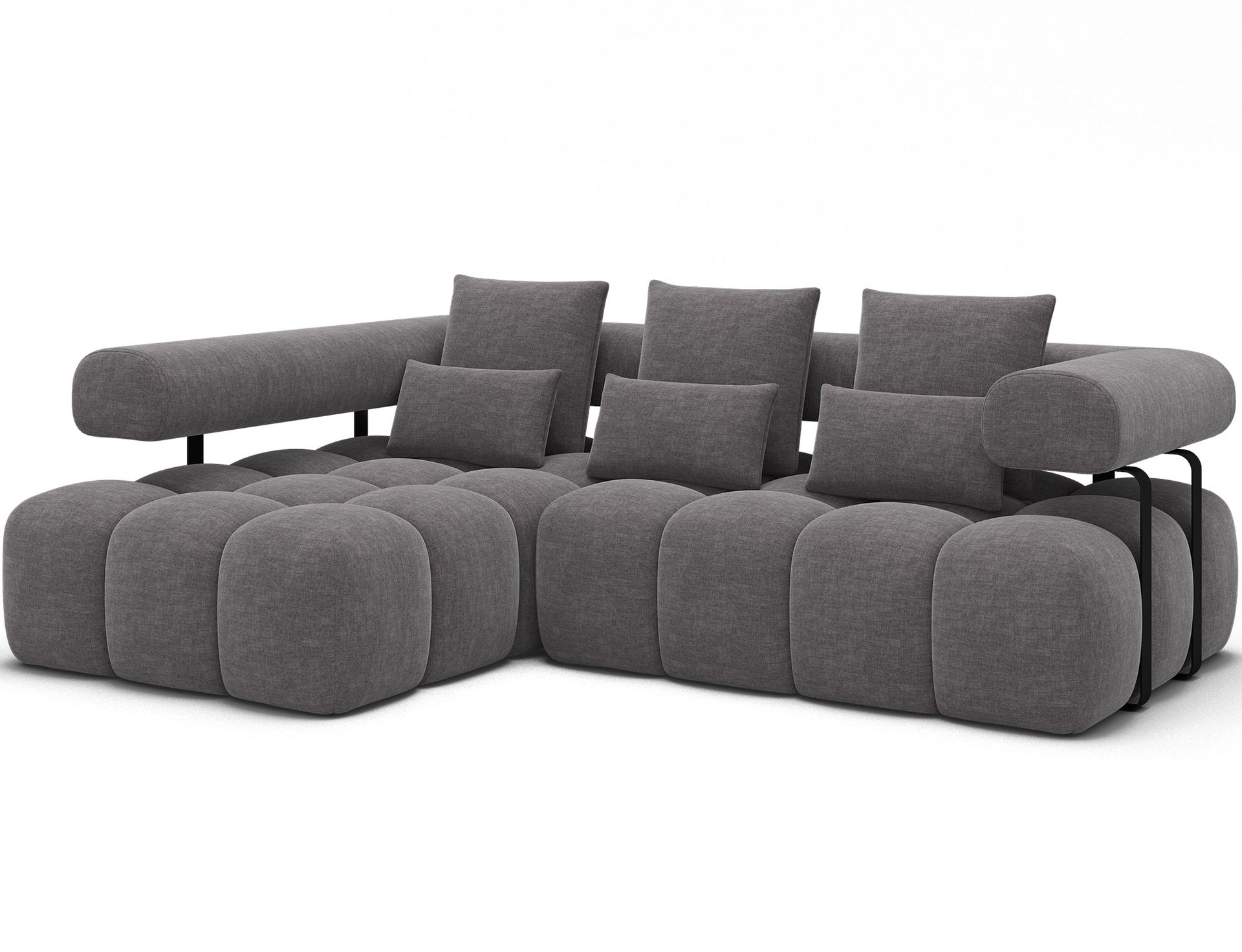 Levvi 3-seters Bubblig sovesofa med divan Venstre - Manhattan 03