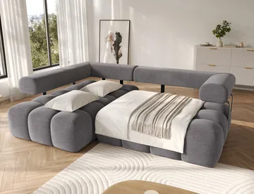 Levvi 3-seters Bubblig sovesofa med divan Venstre - Manhattan 03 - Møbler - Sofaer - Sovesofaer