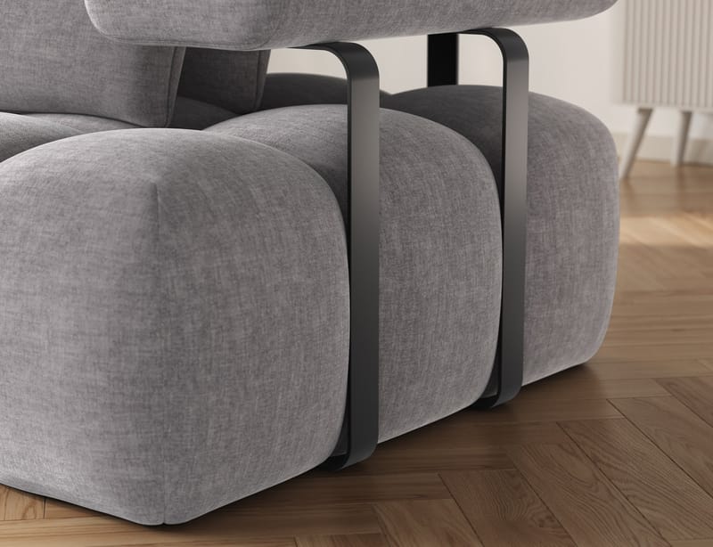 Levvi 3-seters Bubblig sovesofa med divan Venstre - Manhattan 03 - Møbler - Sofaer - Sovesofaer