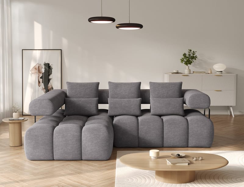 Levvi 3-seters Bubblig sovesofa med divan Venstre - Manhattan 03 - Møbler - Sofaer - Sovesofaer