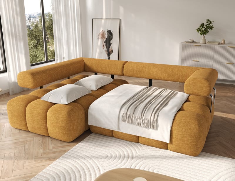 Levvi 3-seters Bubblig sovesofa med divan Venstre - Manhattan 45 - Møbler - Sofaer - Sovesofaer
