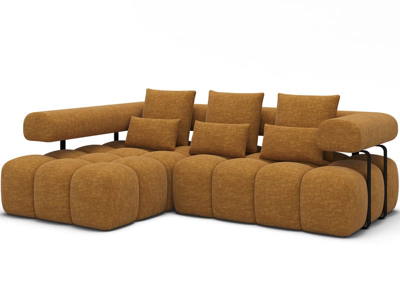 Levvi 3-seters Bubblig sovesofa med divan Venstre, Manhattan 45