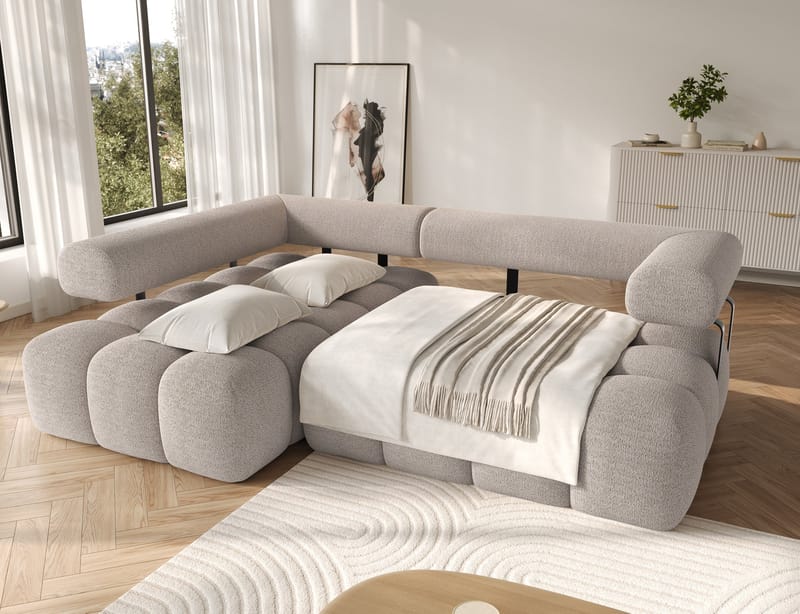 Levvi 3-seters Bubblig sovesofa med divan Venstre - Royal 18 - Møbler - Sofaer - Sovesofaer